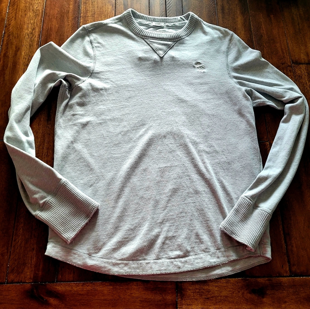 Abercrombie Fitch Muscle Long Sleeve Gray Shirt M